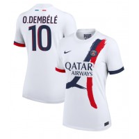 Paris Saint-Germain Ousmane Dembele #10 Bortedrakt Dame 2024-25 Kortermet